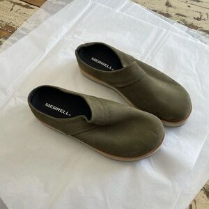 Merrell Olive Green Mules